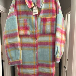 Davi & Dani Multicolor Fuzzy Jacket